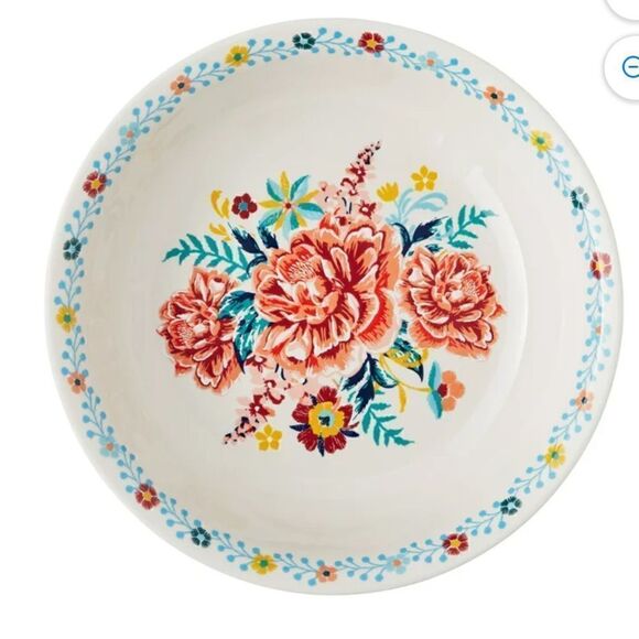 The Pioneer Woman Keepsake Floral Stoneware Serving Bowl: - Picture 2 of 5